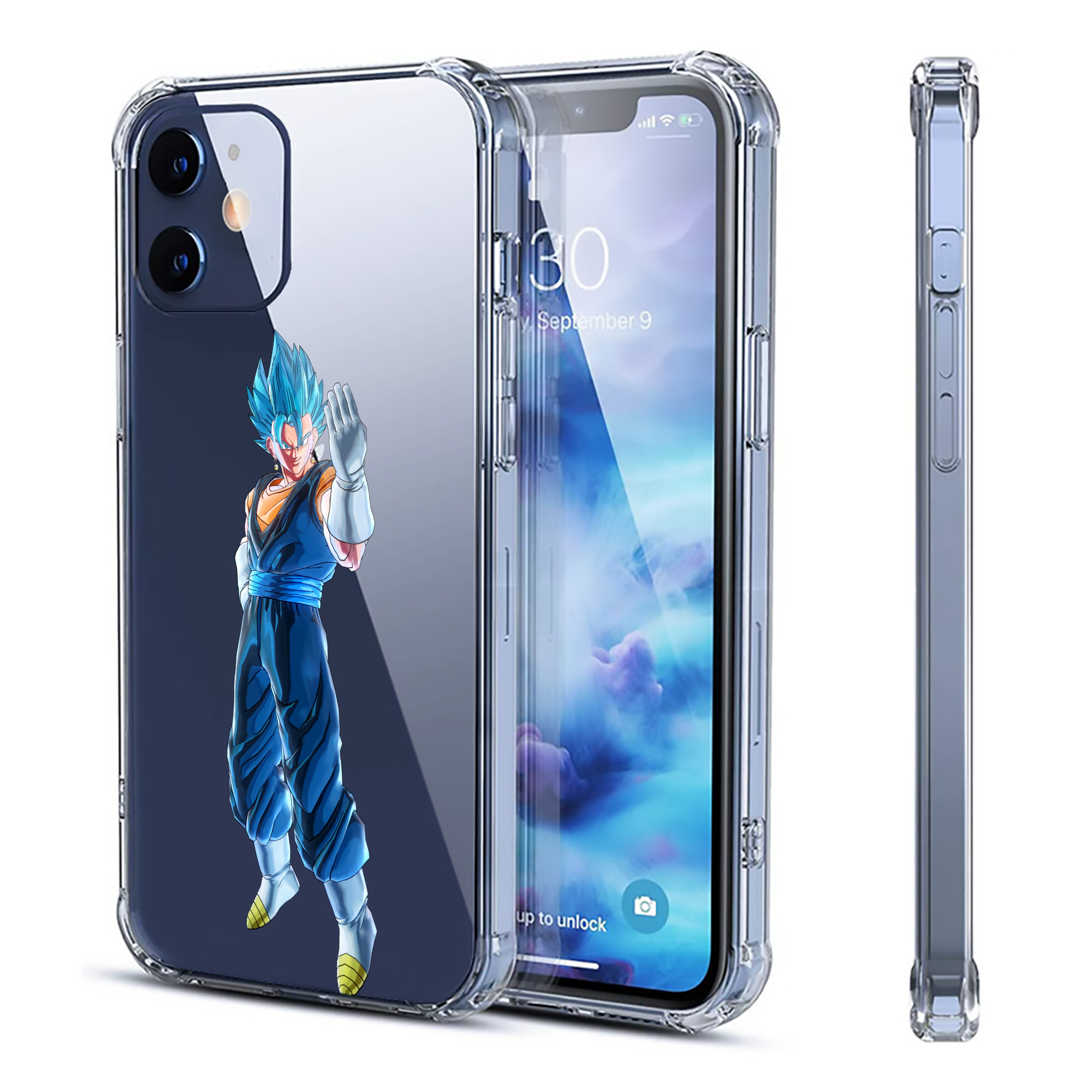 （画像用） ドラゴンボール ベジット DRAGON BALL Vegetto 【iPhone 12シリーズ対応】透明スマホケース（クリアソフトケース）